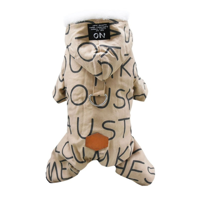 Hooded Winter Jacket for S, M, L, XL, XXL Dogs