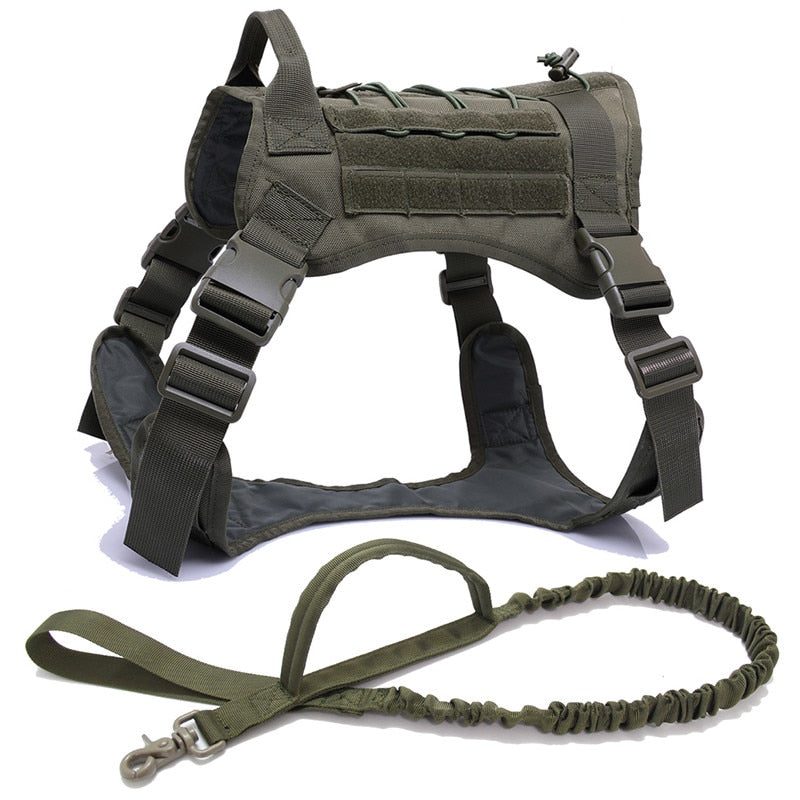 Tactical Dog Harnesses Pet Training Vest.