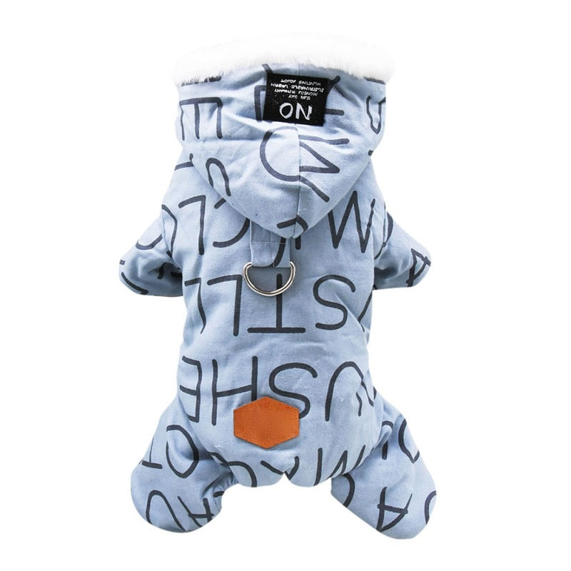 Hooded Winter Jacket for S, M, L, XL, XXL Dogs