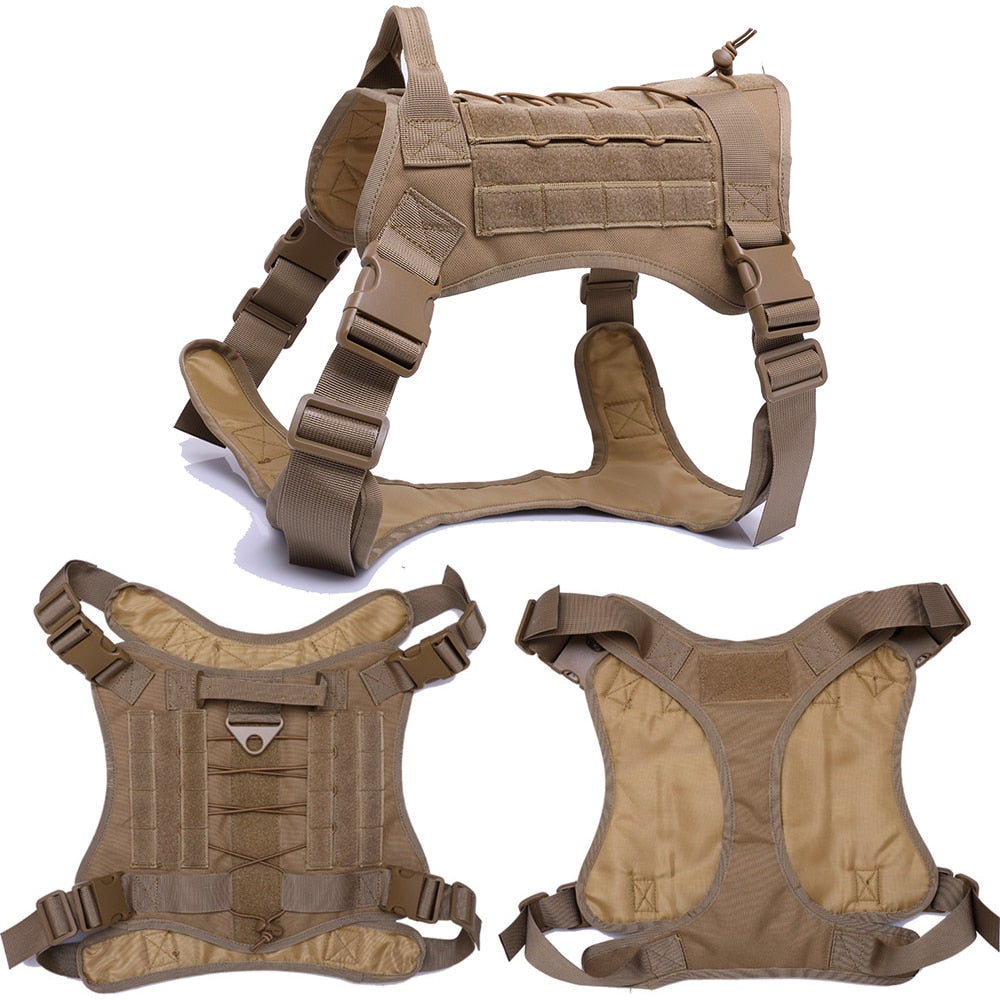 Tactical Dog Harnesses Pet Training Vest.