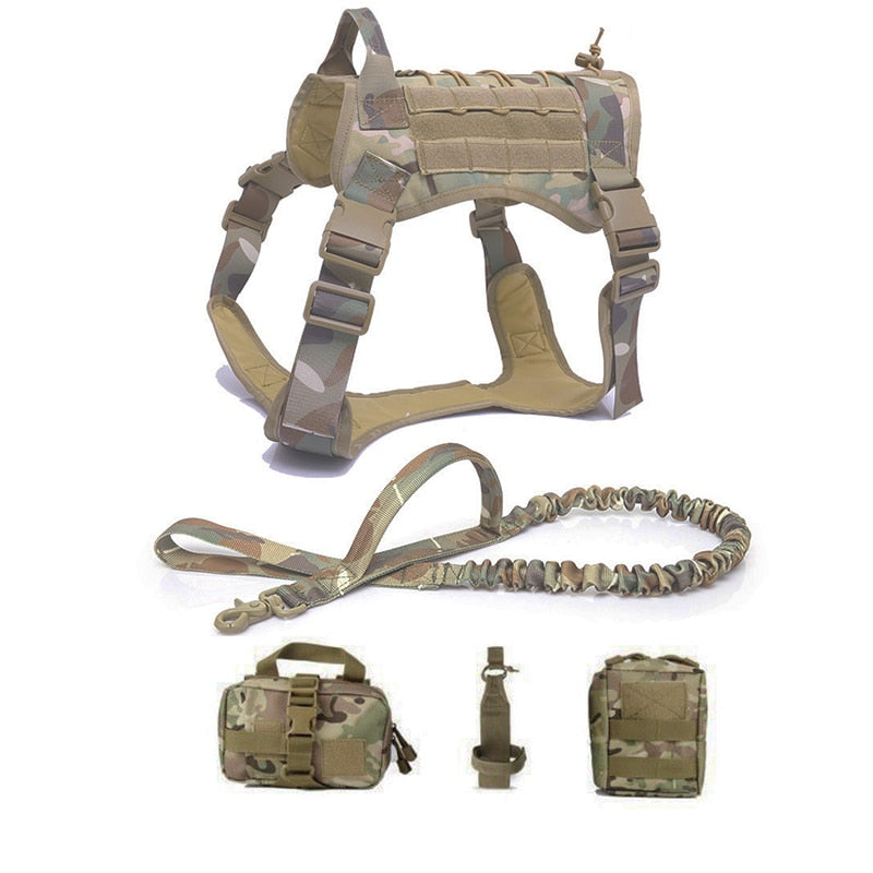 Tactical Dog Harnesses Pet Training Vest.