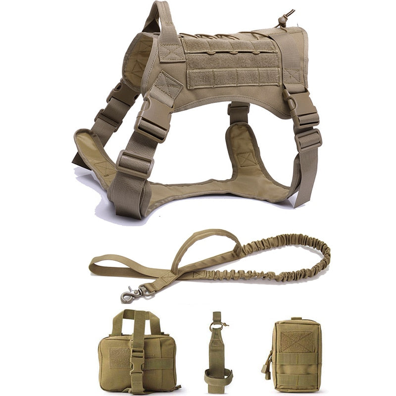 Tactical Dog Harnesses Pet Training Vest.