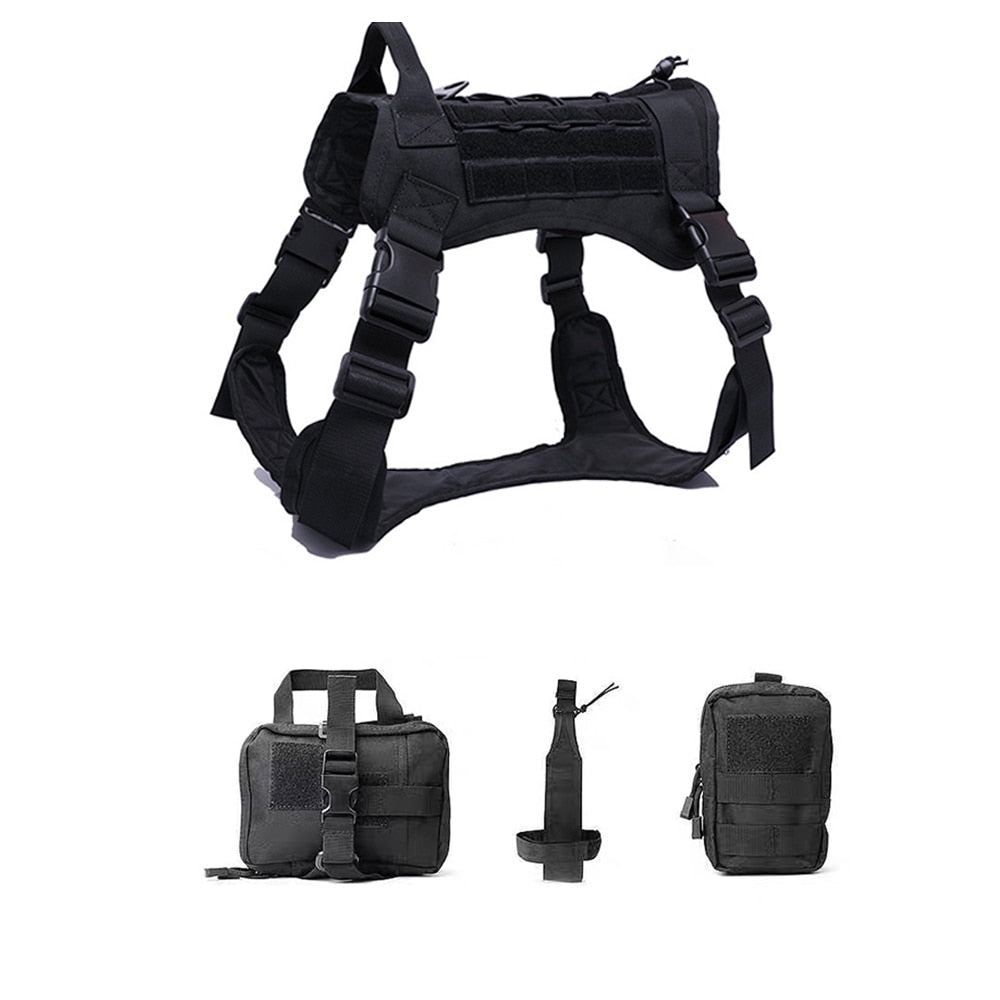 Tactical Dog Harnesses Pet Training Vest.