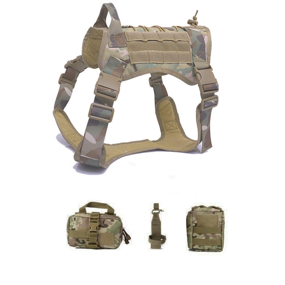 Tactical Dog Harnesses Pet Training Vest.