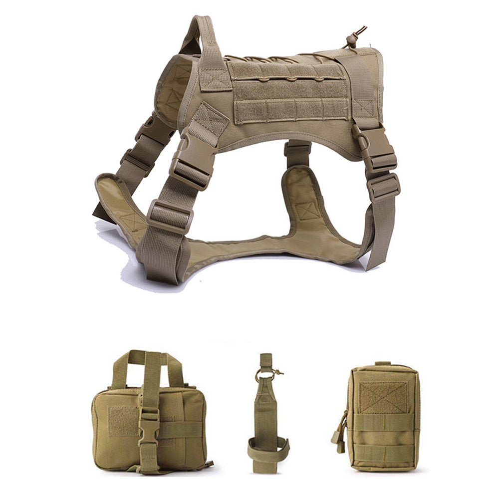 Tactical Dog Harnesses Pet Training Vest.