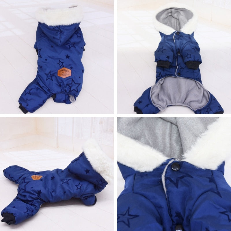 Hooded Winter Coat To Keep Your Dog Warm.