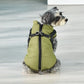 Winter Coat With Adjustable Harness And Zipper Closure For Cat And Dog.