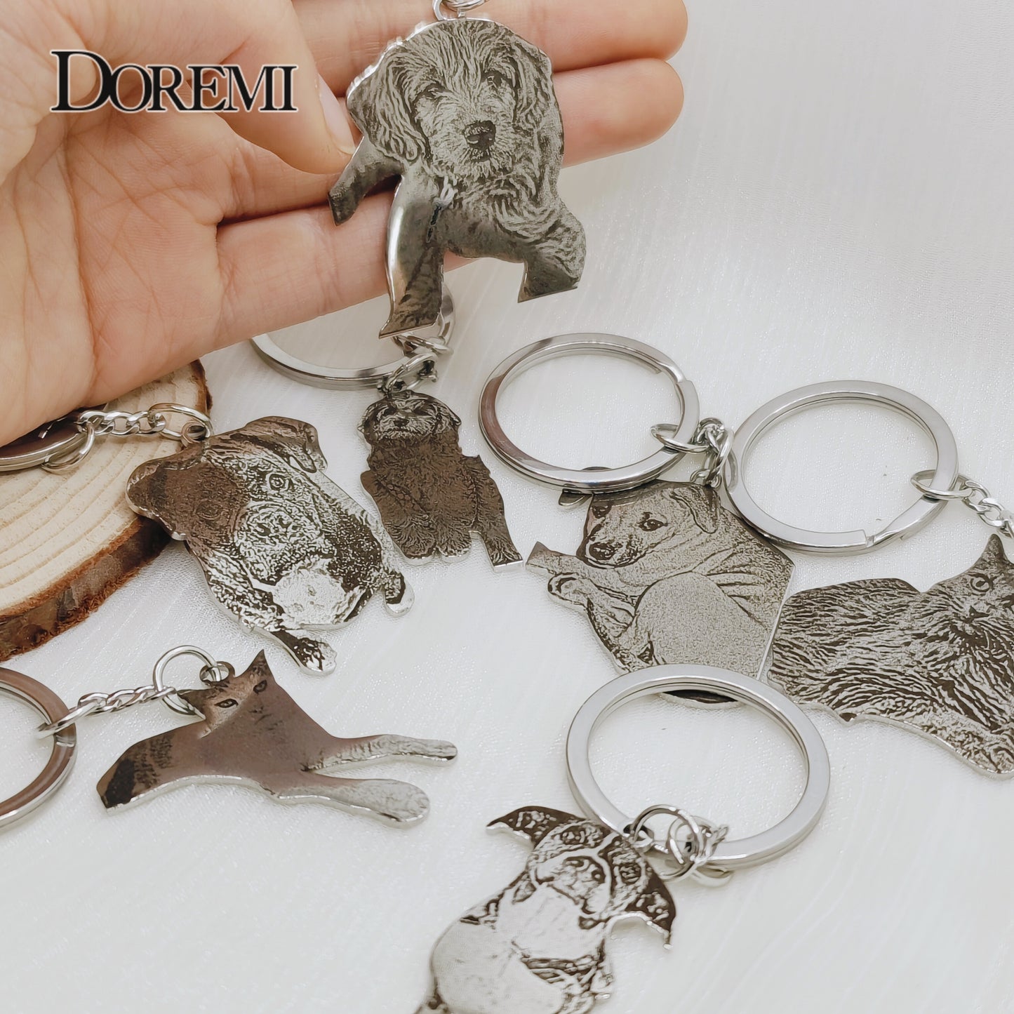 Cat/Small Dog Personalized Keychain.