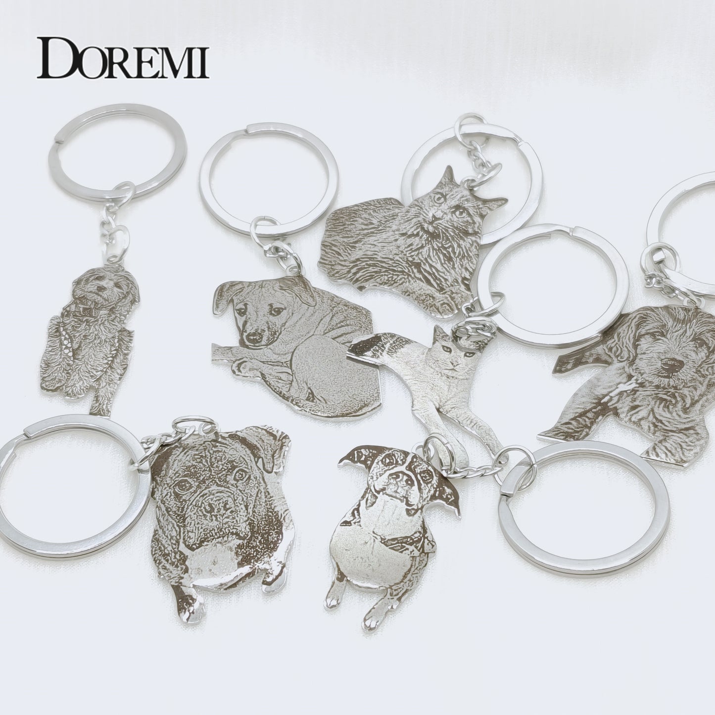Cat/Small Dog Personalized Keychain.