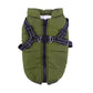 Winter Coat With Adjustable Harness And Zipper Closure For Cat And Dog.