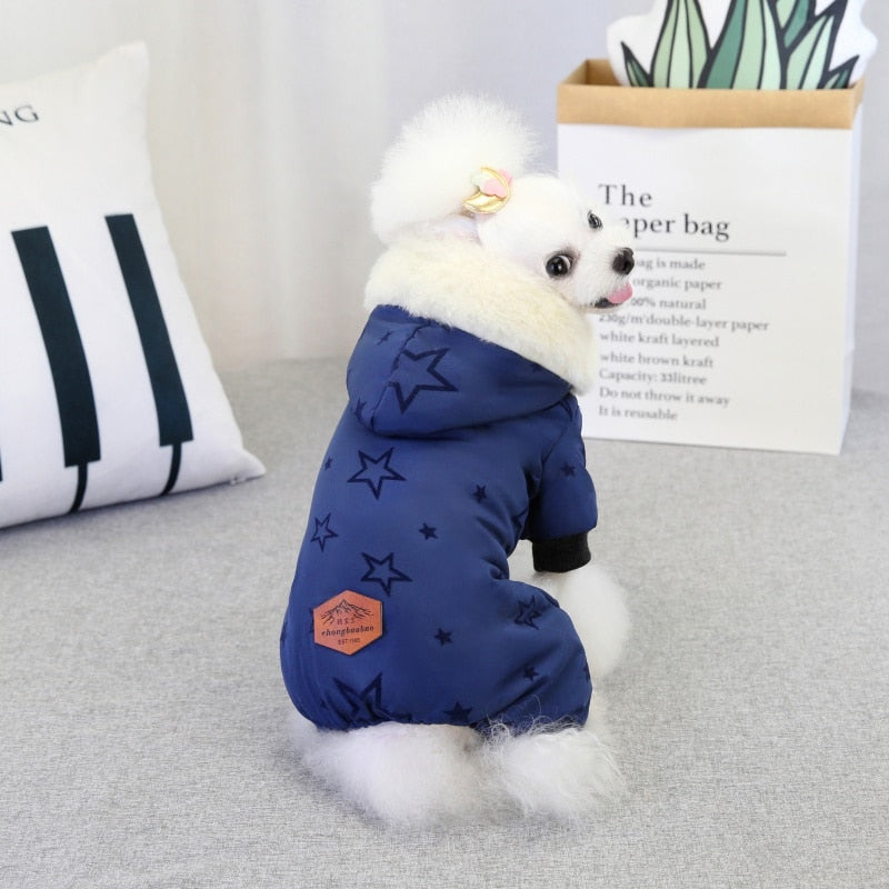 Hooded Winter Coat To Keep Your Dog Warm.