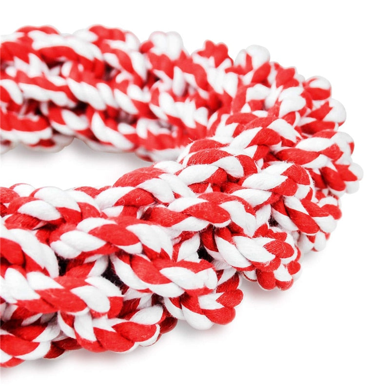 Bite-Resistant, Cotton Chew Toy Rope Ring.