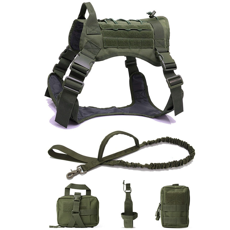 Tactical Dog Harnesses Pet Training Vest.