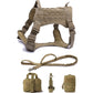 Tactical Dog Harnesses Pet Training Vest.